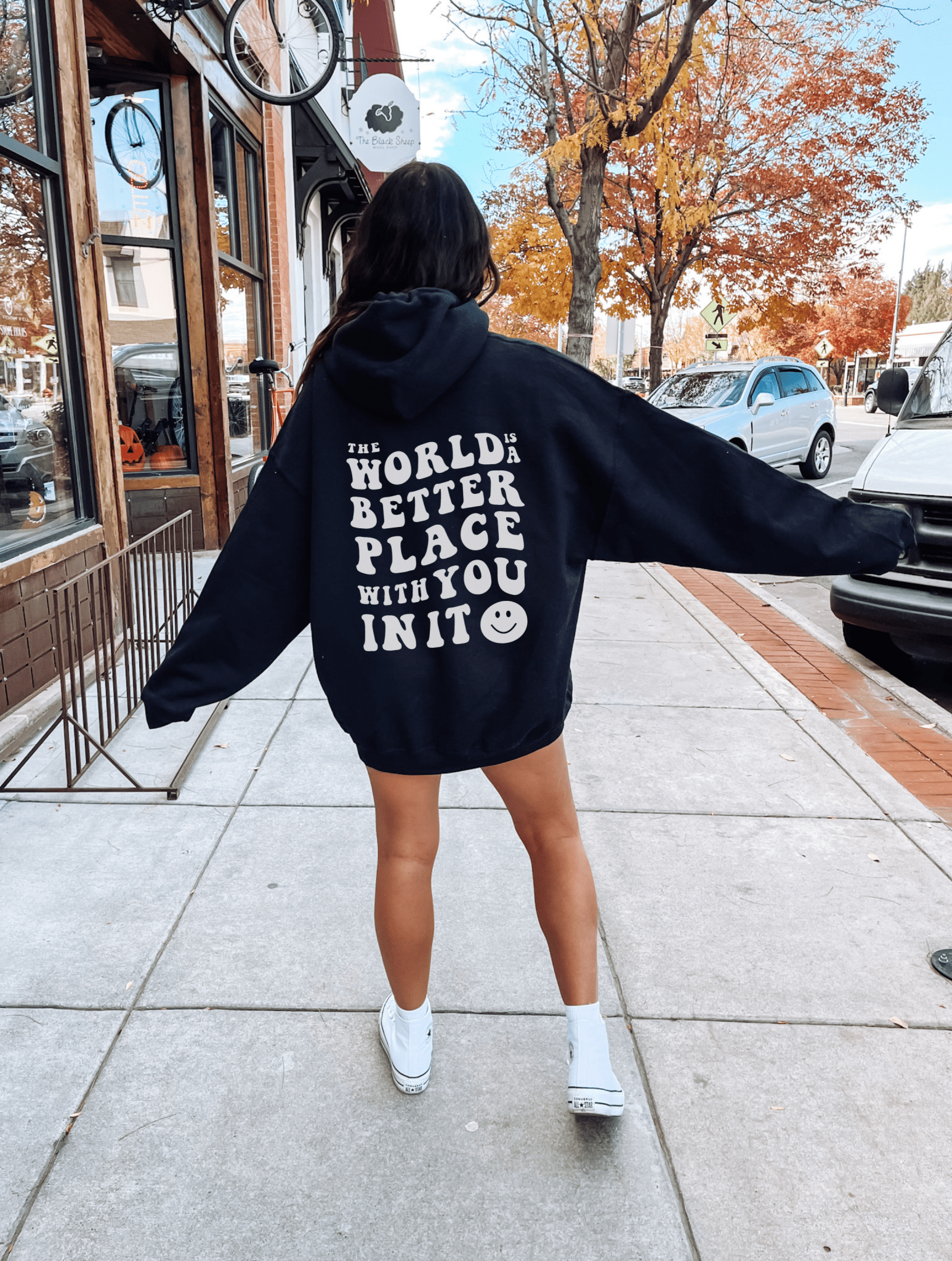 The World Is A Better Place With You In It Hoodie - My morning vibes