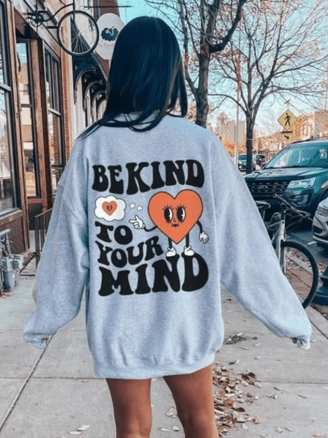 Be Kind To Your Mind Crewneck - My morning vibes