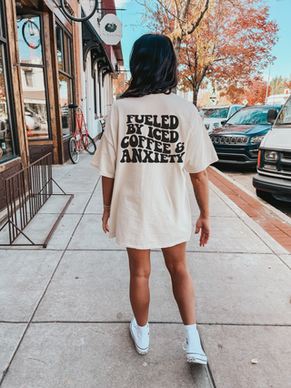 Fueled By Iced Coffee & Anxiety T-Shirt