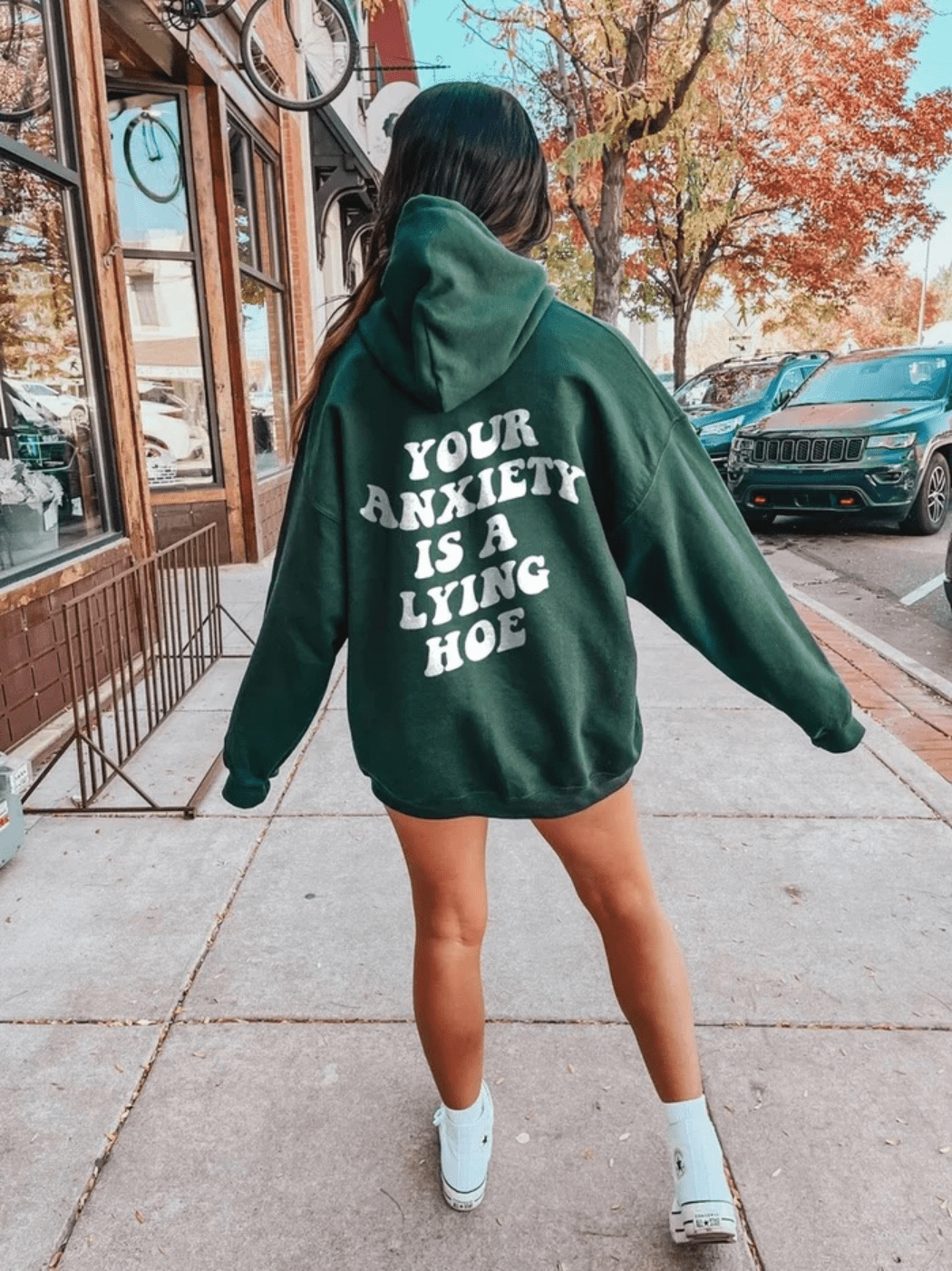 Your Anxiety Is A Lying Hoe Hoodie - My morning vibes