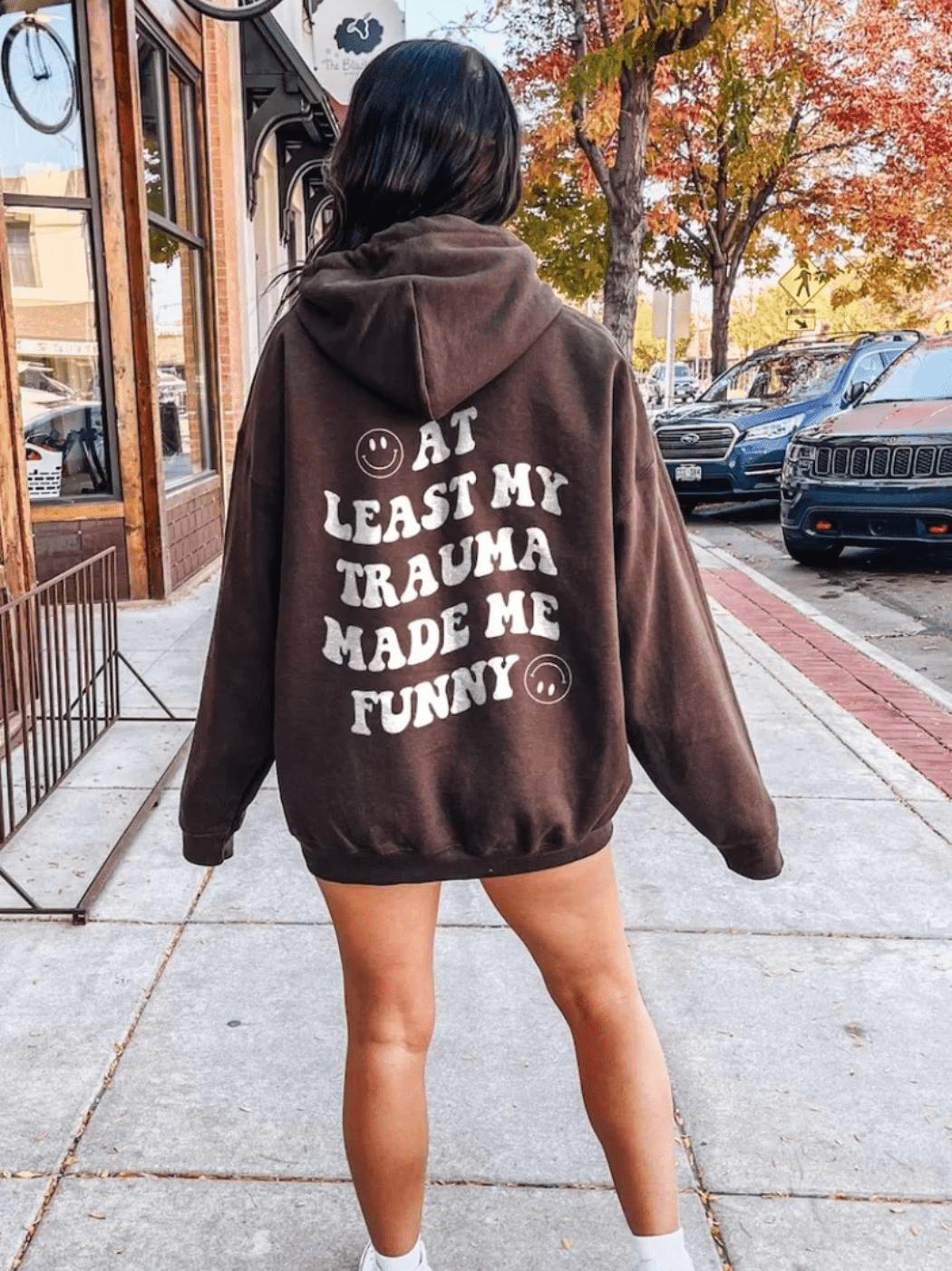 At Least My Trauma Made Me Funny Hoodie - My morning vibes
